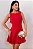 VESTIDO GREICE EVASE COM PREGAS E ZIPER - VERMELHO - Imagem 2
