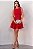 VESTIDO GREICE EVASE COM PREGAS E ZIPER - VERMELHO - Imagem 1