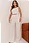 CONJUNTO TÃNIA CROPPED E CALÇA C/DETALHE METAL - OFF WHITE - Imagem 2