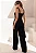 CONJUNTO TÃNIA CROPPED E CALÇA C/DETALHE METAL - PRETO - Imagem 6