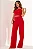 CONJUNTO TÃNIA CROPPED E CALÇA C/DETALHE METAL - VERMELHO - Imagem 7