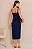VESTIDO FABRICIA MIDI COM ALÇA E DETALHE METAL - AZUL MARINHO - Imagem 2