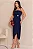VESTIDO FABRICIA MIDI COM ALÇA E DETALHE METAL - AZUL MARINHO - Imagem 5