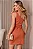 VESTIDO IVETE TUBINHO DETALHE FLOR - CARAMELO - Imagem 4