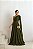 VESTIDO DE FESTA HELENA LONGO RENDA - VERDE OLIVA - Imagem 3