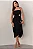 VESTIDO FABRICIA MIDI COM ALÇA E DETALHE METAL - PRETO - Imagem 1