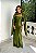 VESTIDO DE FESTA CHILE COM CAPA REMOVÍVEL - VERDE OLIVA - Imagem 1