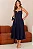 VESTIDO MILENA MIDI DETALHE PESPONTO - AZUL MARINHO - Imagem 4