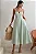 VESTIDO MILENA MIDI DETALHE PESPONTO - VERDE - Imagem 1