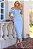 VESTIDO ROSELENE MIDI COM BABADO GOLA - AZUL - Imagem 1