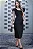 VESTIDO ROSELENE MIDI COM BABADO GOLA - PRETO - Imagem 4