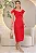 VESTIDO ROSELENE MIDI COM BABADO GOLA - VERMELHO - Imagem 1