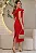 VESTIDO ROSELENE MIDI COM BABADO GOLA - VERMELHO - Imagem 3
