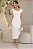 VESTIDO ROSELENE MIDI COM BABADO GOLA - OFF WHITE - Imagem 1