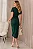 VESTIDO ELISANGÊLA OMBRO A OMBRO FRANZIDO - VERDE - Imagem 5