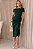 VESTIDO ELISANGÊLA OMBRO A OMBRO FRANZIDO - VERDE - Imagem 1