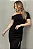 VESTIDO ELISANGÊLA OMBRO A OMBRO FRANZIDO - PRETO - Imagem 2