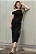 VESTIDO ELISANGÊLA OMBRO A OMBRO FRANZIDO - PRETO - Imagem 1