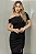 VESTIDO ELISANGÊLA OMBRO A OMBRO FRANZIDO - PRETO - Imagem 3