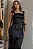 VESTIDO MIDI PIETA CETIM COM CINTO - PRETO - Imagem 2