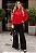 CAMISA AGHATA CREPE COM BABADO - VERMELHO - Imagem 4