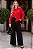 CAMISA AGHATA CREPE COM BABADO - VERMELHO - Imagem 6