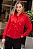 CAMISA AGHATA CREPE COM BABADO - VERMELHO - Imagem 1