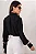 CAMISA AGHATA CREPE COM BABADO -  PRETO - Imagem 6