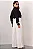 CAMISA AGHATA CREPE COM BABADO -  PRETO - Imagem 3