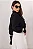 CAMISA AGHATA CREPE COM BABADO -  PRETO - Imagem 5