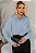 CAMISA AGHATA CREPE COM BABADO - AZUL - Imagem 2