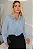 CAMISA AGHATA CREPE COM BABADO - AZUL - Imagem 1
