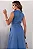 VESTIDO ROSE MIDI ABERTO COM BOTÕES E FAIXA - AZUL - Imagem 2