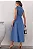 VESTIDO ROSE MIDI ABERTO COM BOTÕES E FAIXA - AZUL - Imagem 6