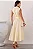 VESTIDO ROSE MIDI ABERTO COM BOTÕES E FAIXA - AMARELO - Imagem 4