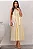 VESTIDO ROSE MIDI ABERTO COM BOTÕES E FAIXA - AMARELO - Imagem 5