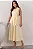 VESTIDO ROSE MIDI ABERTO COM BOTÕES E FAIXA - AMARELO - Imagem 1