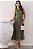 VESTIDO ROSE MIDI ABERTO COM BOTÕES E FAIXA - VERDE - Imagem 1
