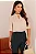 BLUSA CLEIDE COM DETALHE METAL GOLA - BEGE - Imagem 1