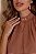 BLUSA CLEIDE COM DETALHE METAL GOLA - CAMEL - Imagem 2
