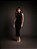 VESTIDO MIDI MALHA DRAPEADO GLAMOUR - PRETO - Imagem 1