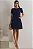 VESTIDO LAVINIA GODÊ DETALHE PESPONTO - AZUL MARINHO - Imagem 1