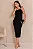 VESTIDO ANGELINA MIDI UM OMBRO COM DETALHE METAL - PRETO - Imagem 4