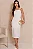 VESTIDO ANGELINA MIDI UM OMBRO COM DETALHE METAL - OFF WHITE - Imagem 1