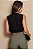 BLUSA DORA CREPE DETALHE BOTÃO OMBRO - PRETO - Imagem 4
