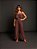 CONJUNTO ALFAIATARIA CROPPED BABADO GLAMOUR - MARROM - Imagem 1