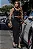 CONJUNTO NÚBIA SAIA MIDI E CROPPED DETALHE BOTÕES - PRETO - Imagem 3