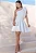 VESTIDO IRIS CURTO UM OMBRO COM LAÇO - OFF WHITE - Imagem 1