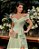 VESTIDO DE FESTA PRISCILA CREPE ACETINADO OMBRO A OMBRO - VERDE MENTA - Imagem 2