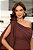 VESTIDO LONGO UM OMBRO FENDA SARA - MARROM - Imagem 5